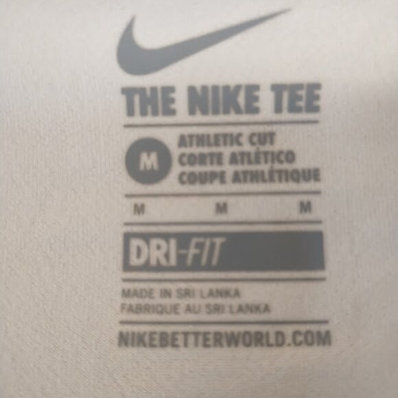 Nike Tee Dri Fit Long Sleeve White Black Women's size  Medium - Picture 6 of 7